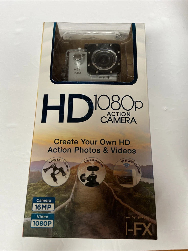 Brand New! HYPE I-FX HD 1080p 16MP Action Camera