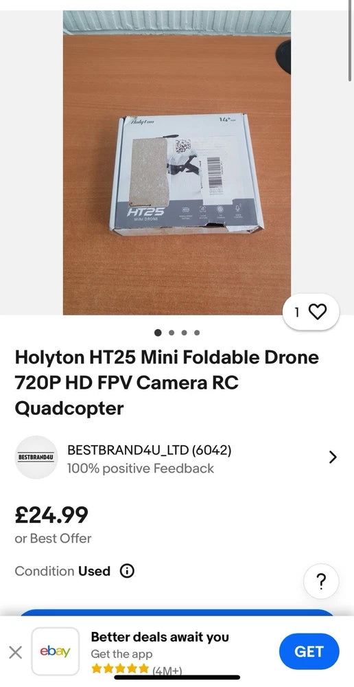 HT25 Holyton 1080P HD Video Camera Mini Drone Voice and Gesture Sensor for Kids
