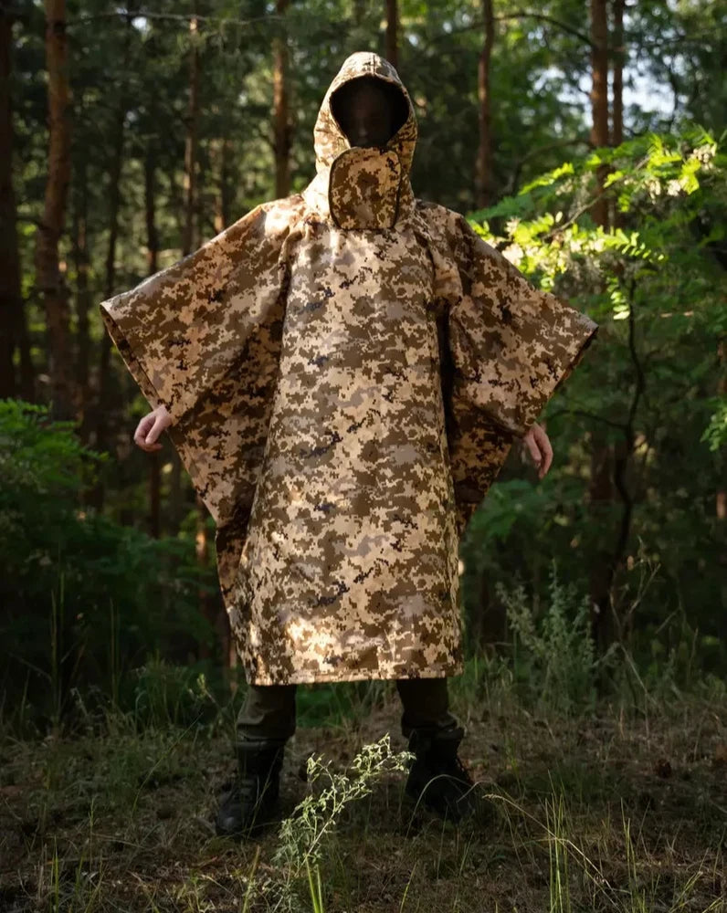 anti-thermal imager (infra red) pixel Poncho anti drone raincoat  ????
