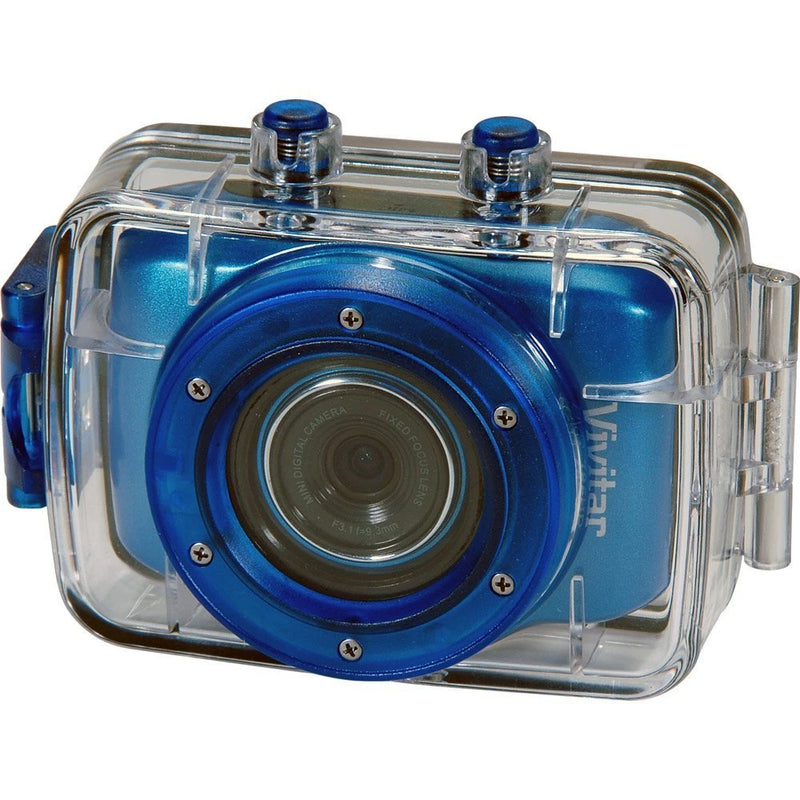Vivitar DVR 785HD 5MP Pro Waterproof Action Camcorder w/ 2-Inch LCD - Blue