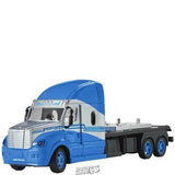 World Tech Toys-R/C Mega Hauler Truck & Helicopter Combo Pack BLUE