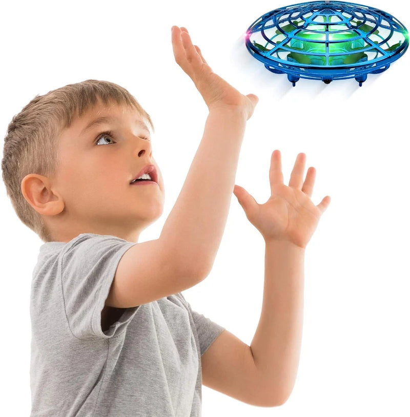 Rechargeable Scoot Drone for Kids ?C Durable Hand-Operated Flying Orb with Lights