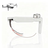 White drone front right motor arm assembly with connected wiring harness