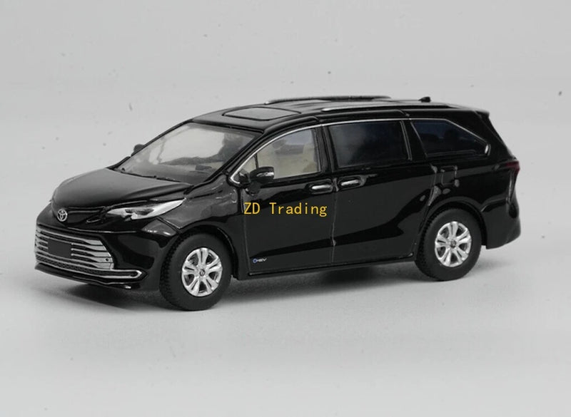 ZD Masdi 1:64 Black Sienna MPV Mini Van Sports Model Diecast Metal Car BN