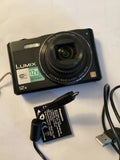 Panasonic Lumix DMC-SZ8 BLACK 16MP Digital Camera 24mm LENS 12x Excellent+ boxed