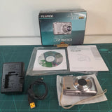 Fujifilm FinePix JZ500 Digital Camera Silver Boxed Tested Working VGC