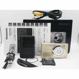 Panasonic LUMIX DMC-FX77 Gold w/Battery,Charger,USB Cable Language Japanese only