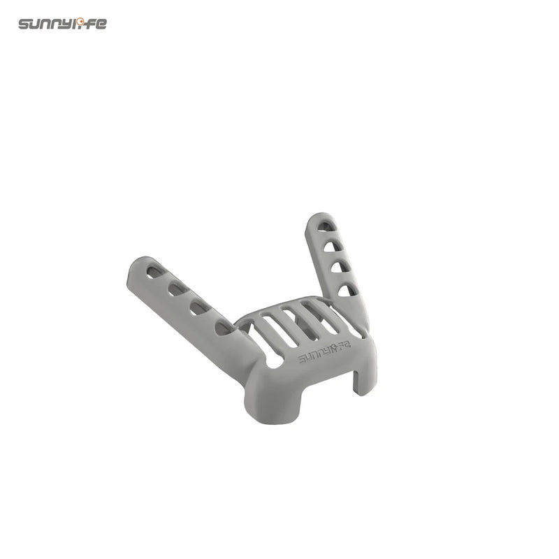 Gray drone antenna protection cover, rear bumper guard armor with vented bars