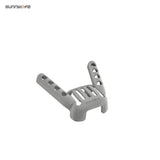 Gray drone antenna protection cover, rear bumper guard armor with vented bars
