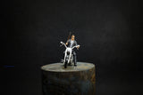 1/43 1/64 1/87 Miniatures Terminator Motorcycle Man Scene Prop Figures For Cars