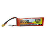 ZOP 60C Lithium LiPo Battery Pack 11.1V 5000mAh 3S XT60 RC Racing Boats Drones Battery