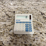 Victor 8-digit mini desk calculator with solar and battery, LCD display and keypad