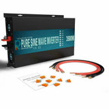 3500W Pure Sine Wave Power Inverter 96V DC to 120/220V AC Car Converter Solar