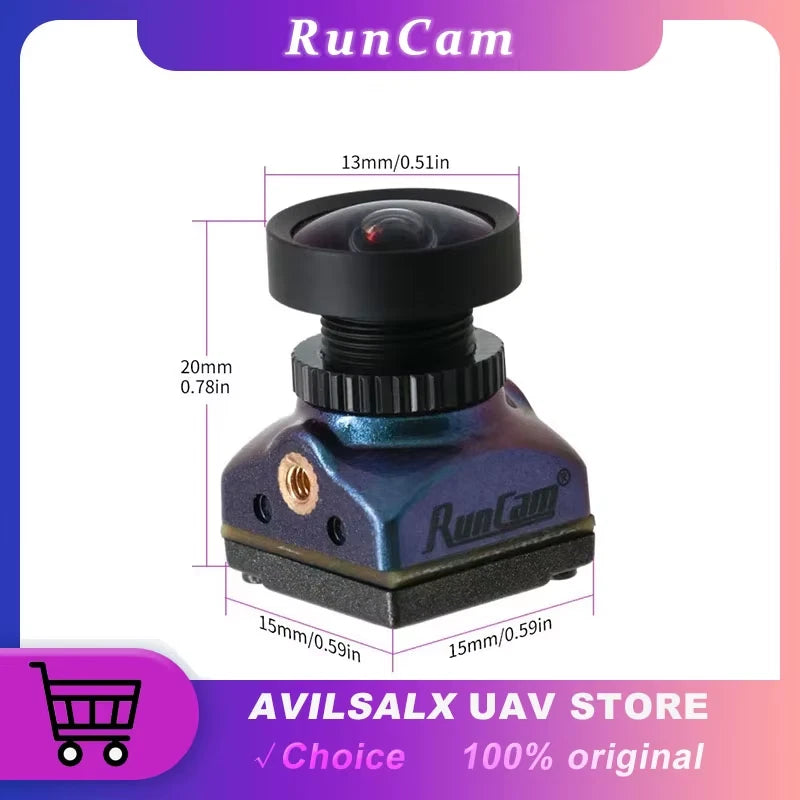 RunCam Racer Nano 4 FPV Camera, Ultra Compact and Lightweight Design, Wide Volta