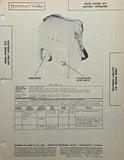 SAMS PHOTOFACT SERVICE MANUAL 51-10 JEWEL RADIO MODEL 814 BATTERY OPERATED Battery