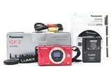 Panasonic LUMIX DMC-GF2 Mirrorless Camera Red Body From Japan #9585