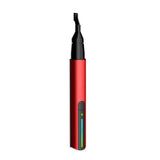 Handheld reciprocating sanding polisher tool with red body and black handle, LED indicator
