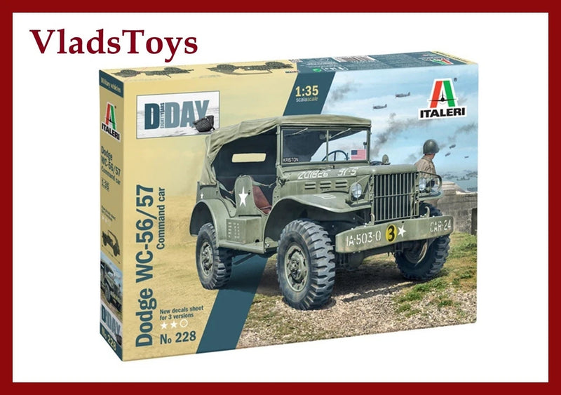 Italeri Plastic Model kit 1/35 Dodge WC-56/57 Command Car 228