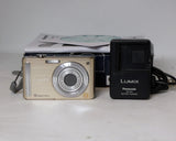 Panasonic Lumix DMC-FS25 12.1MP Gold Digital Camera 5x Optical Leica Lens