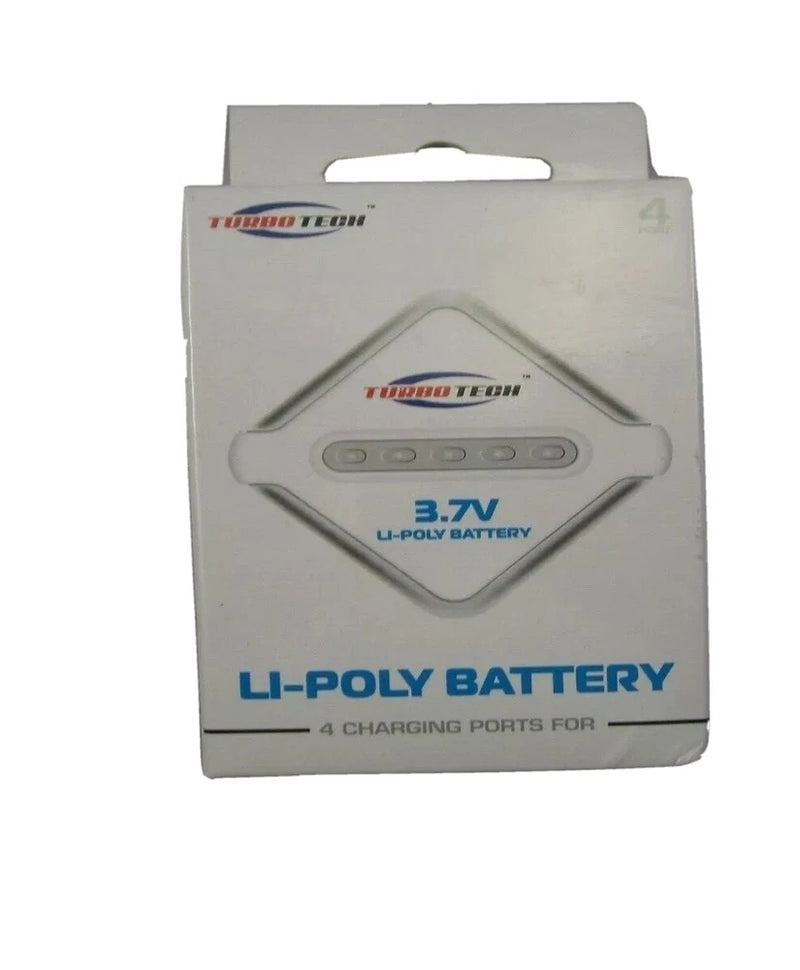 3.7V Li-Poly battery pack with 4 charging ports, TurboTech