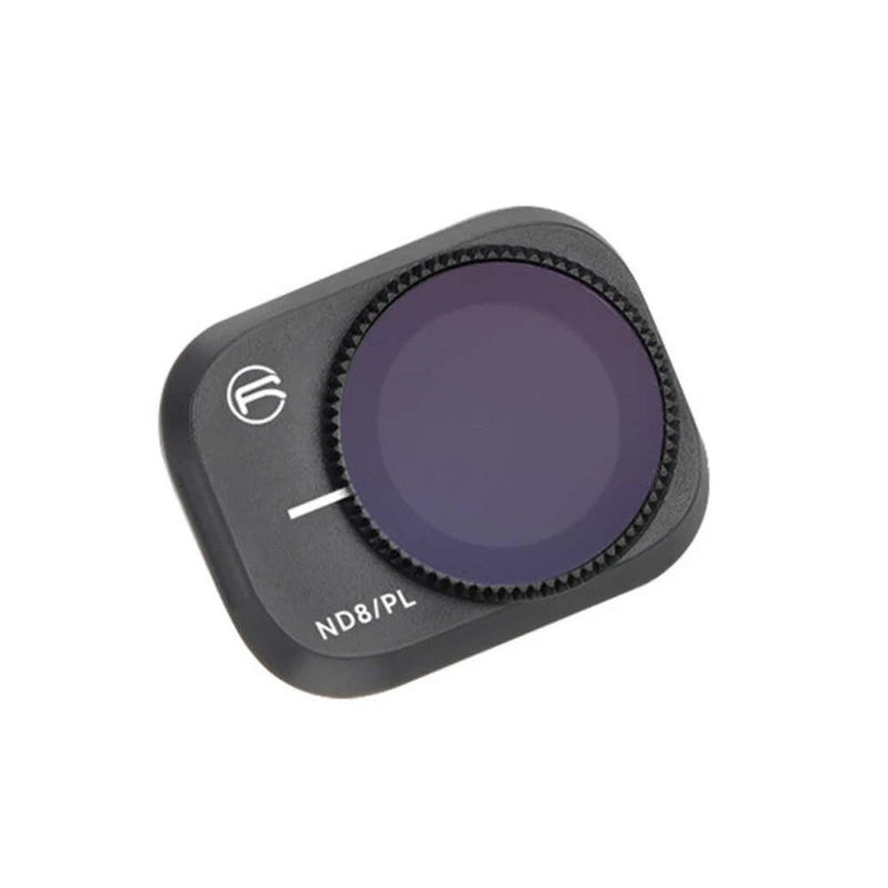 DJI Mini 3 Pro PL filter, ND8/PL lens, dark gray ring with purple glass