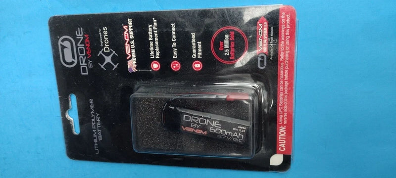 Venom 3.7V 600mAh 35018 15C Racing LiPo Battery w/ JST-MCX Battery