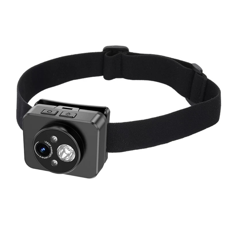 Full 1080P Sports Camera Headlight Camcorder for Outdoor Activities