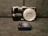 Panasonic Lumix DMC-TZ3 Digital Camera Black For Parts Or Not Working *Read*