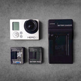GoPro Hero 3 Silver Edition Action Camera (With Batteries & Charger) WORKS!