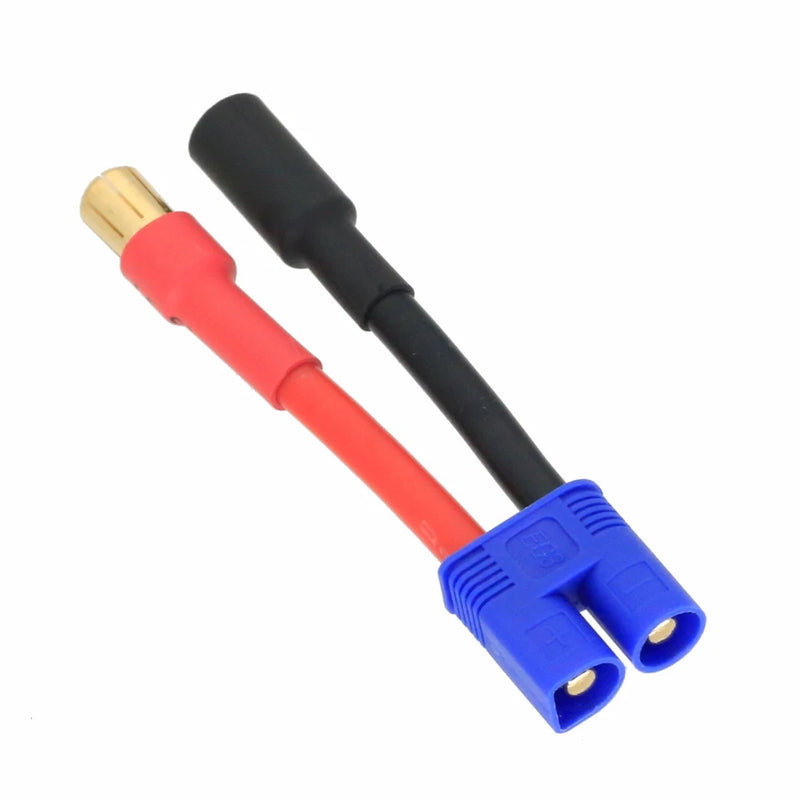 HXT 6.5mm Male+/Female- to EC3 Male Cable 12AWG 5CM Wire for Battery Toy FPV UAV