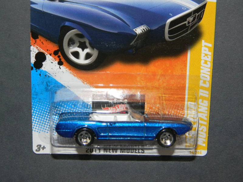 HW HOT WHEELS 2011 NEW MODELS #14/50 '63 FORD MUSTANG II CONCEPT HOTWHEELS BLUE