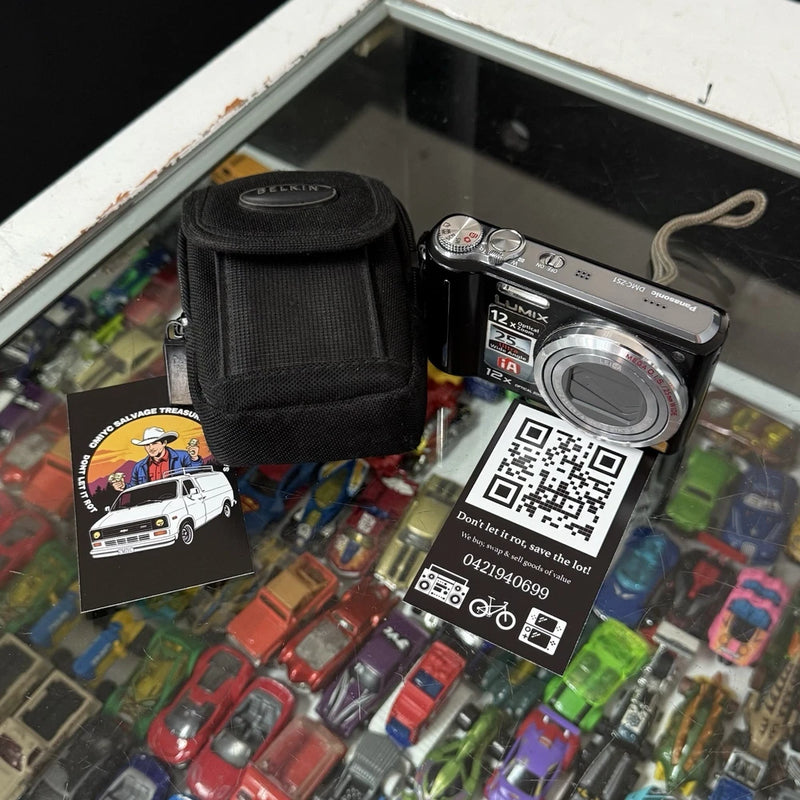 Panasonic Lumix Digital Compact Camera Black Model: DMC-ZS1 & Protective Bag