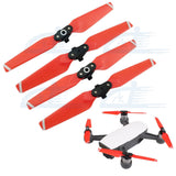 2 pairs 4730F Quick-Release Foldable Propellers Blades Red for DJI Spark Drone