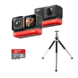 Insta360 ONE RS Twin Edition 4K 360?? Waterproof VR Camera w/ SD Card + Tripod