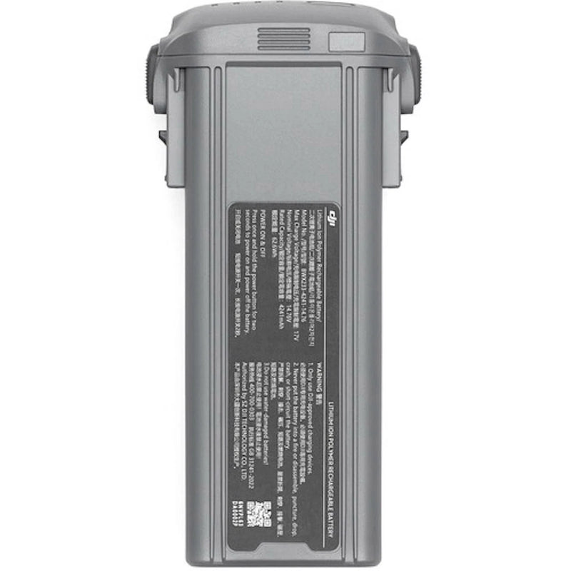 DJI intelligent flight battery pack, gray with label and charging contacts