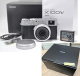 Fujifilm X100V Silver Compact Digital Camera Single Focus Lens 26.1MP New