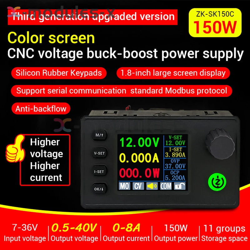 1.8-inch CNC Buck Boost DC Adjustable Voltage Regulator Power Supply Module