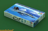 Blue model kit box with F-14D Tomcat artwork and Hobbyboss branding