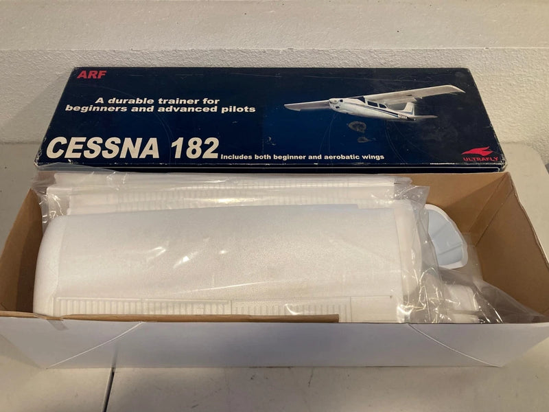 Ultrafly Cessna 182 ARF RC Airplane Kit Both Beginner & Aerobatic Wings NOS