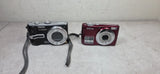 LOT (2) Nikon COOLPIX L22 12.0MP/ Panasonic DMC-TZ3 Digital Cameras 