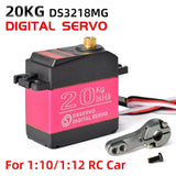 Waterproof Servo 20KG/0.14sec Metal Gear Digital Servo for 1/8 1/10 1/12 RC Car