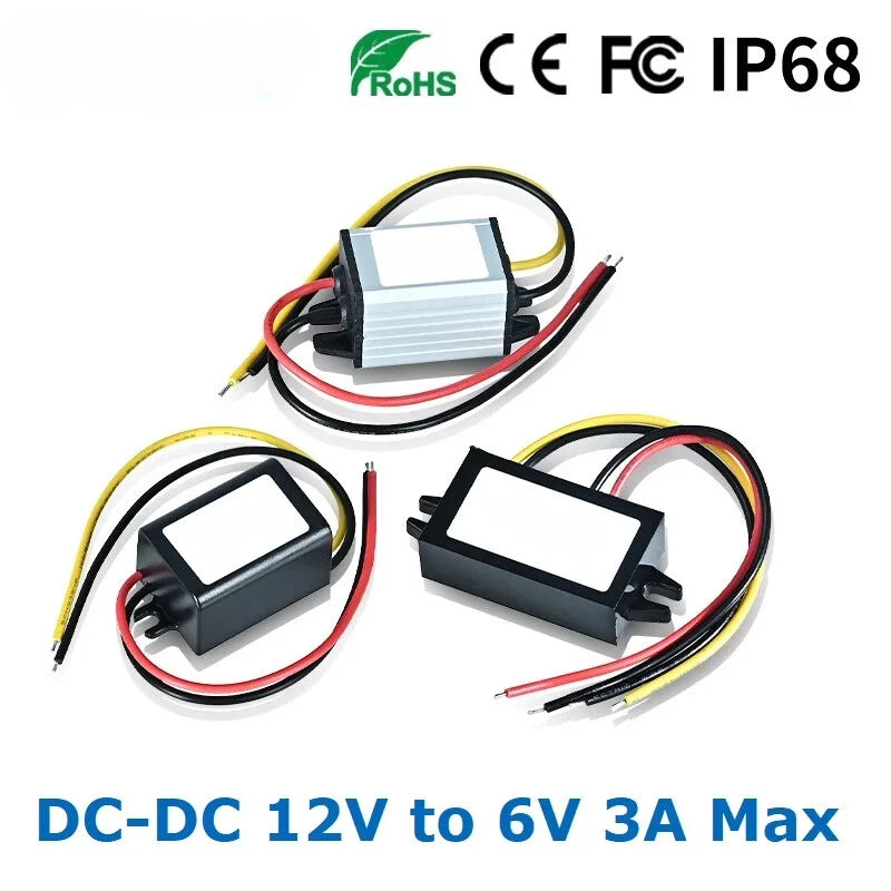 12V DC to 6V 3A 18W Step Down Voltage Converter Buck Regulator Car Camera Video