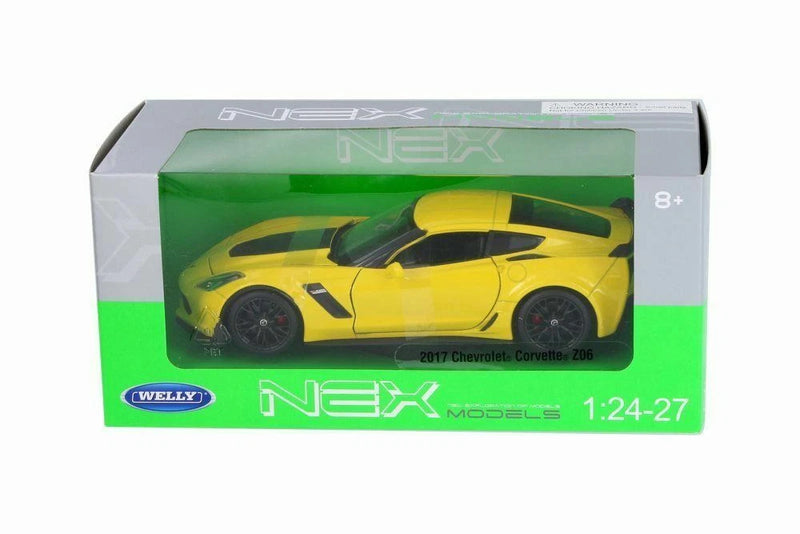 2017 Chevrolet Corvette Z06 1/24 Scale Diecast Metal Model - YELLOW