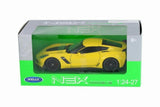 2017 Chevrolet Corvette Z06 1/24 Scale Diecast Metal Model - YELLOW