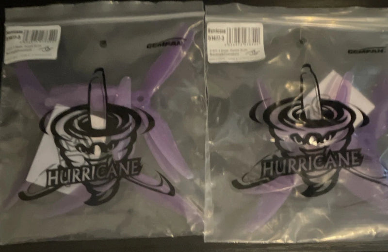 Gemfan Hurricane 51477x 3-Blade FPV Drone Propellers Universal Compatible,Purple