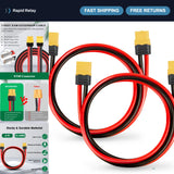 12AWG XT60 Extension Cable 3FT - 2PCS Male to Female Connector for RC Battery & Converter