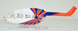 EC-145 600 Lee County RC Helicopter Fuselage White Blue Orange 1340mm Length