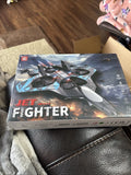 RC Jet Fighter Drone Quadcopter Toy, Electric, With Lights, Blue SEALED