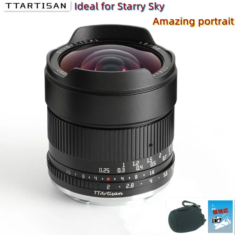 TTArtisan 10mm F2.0 Large Aperture Wide Angle APS-C Lens for Fujifilm X Camera