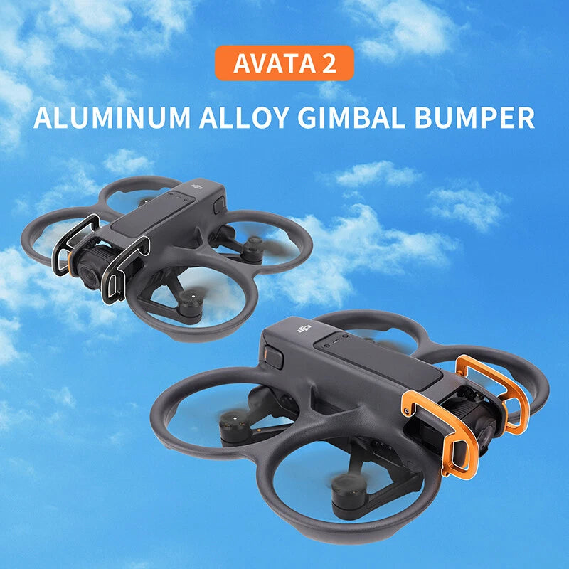 Aluminum gimbal bumper lens guard with black frame for drone gimbal protection